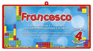Targa Legno Francesco
